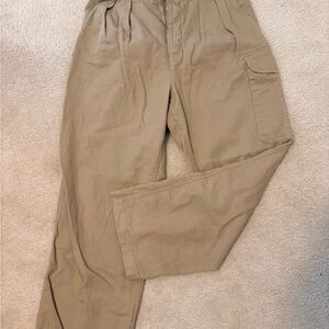 Banana Republic Women's Wide Leg Pants in Khaki
